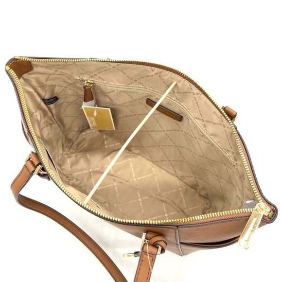 Michael Kors Large Charlotte Tote Bag & Double Zip Wallet Brown (NWT) - Picture 10 of 12